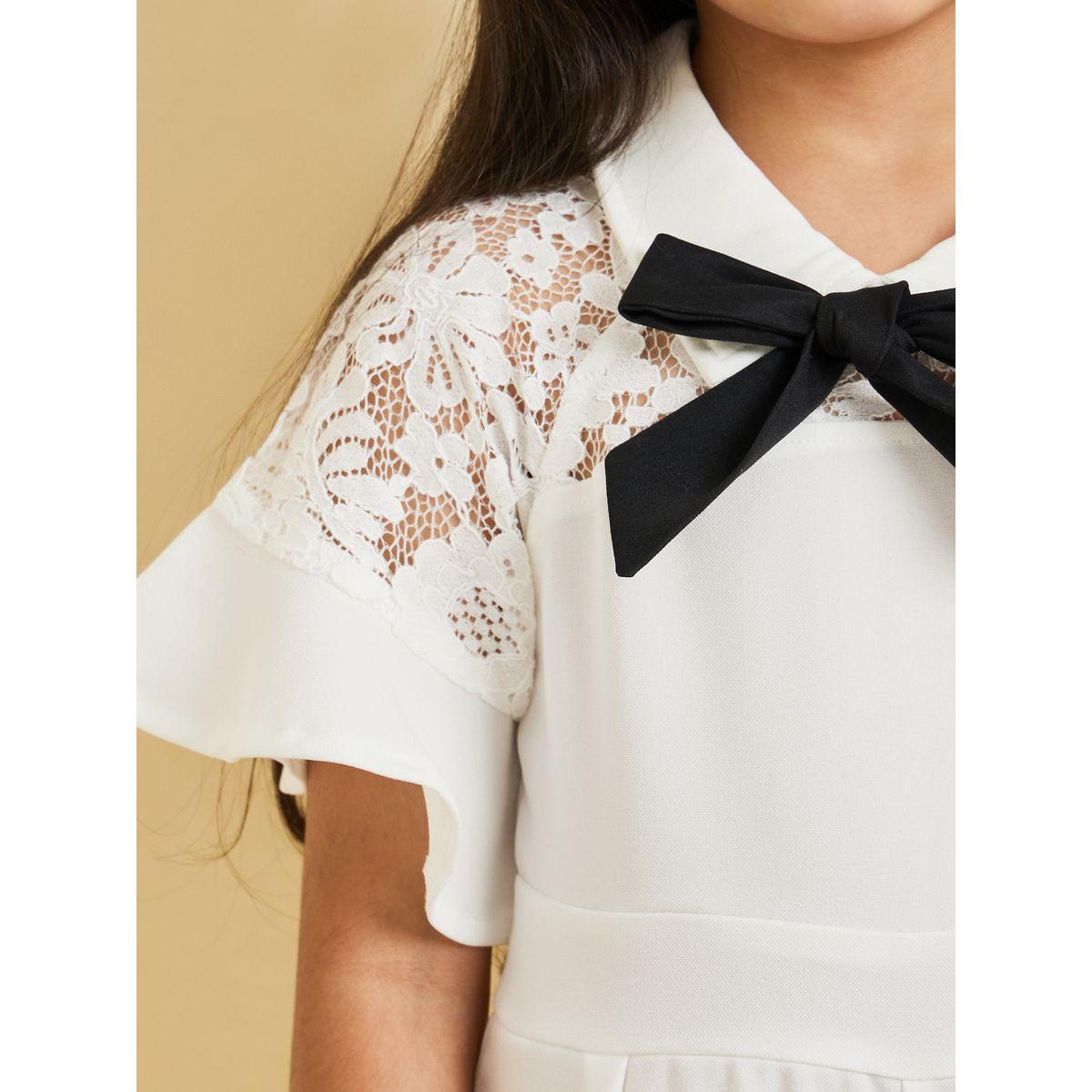 Styli Lace Detail Tie Neck Jumpsuit-girls-clothing-rompers-image-3