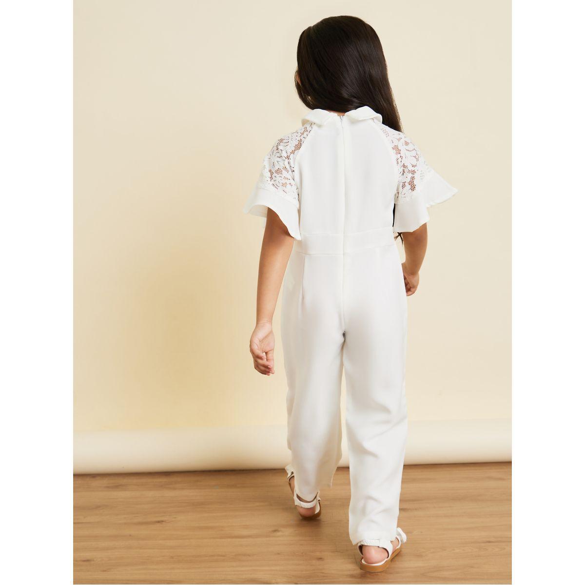 Styli Lace Detail Tie Neck Jumpsuit-girls-clothing-rompers-image-4
