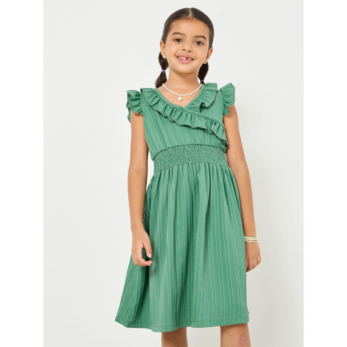 فستان كاجوال مزين بكشكش-girls-clothing-dressesandjumpsuits-image-1