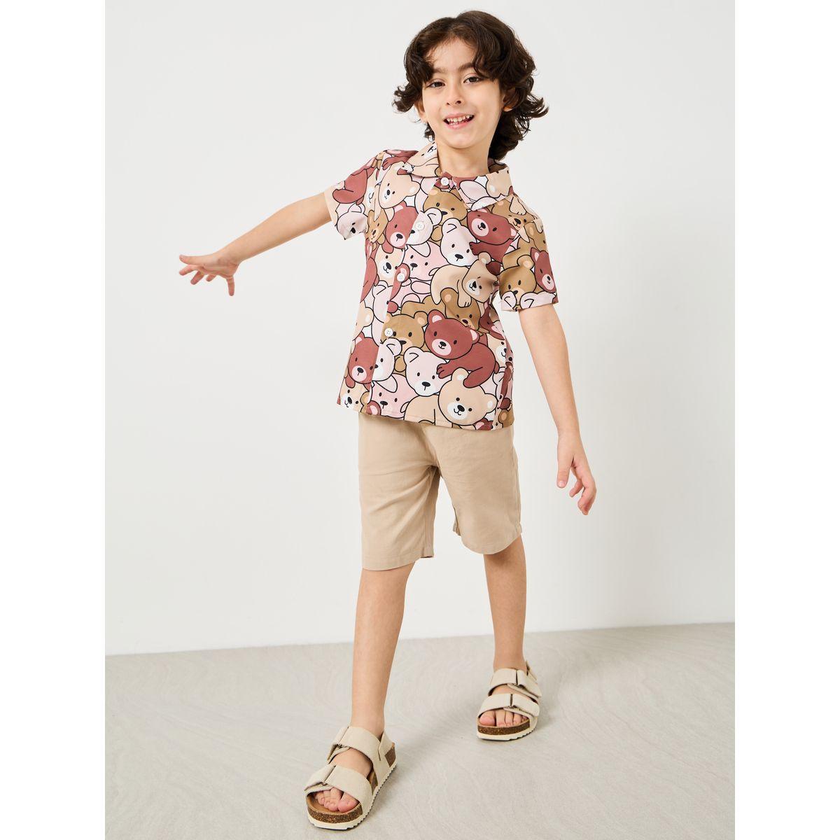 Styli Tear Graphic Print Regular Fit Shirt-boys-clothing-shirts-image-2