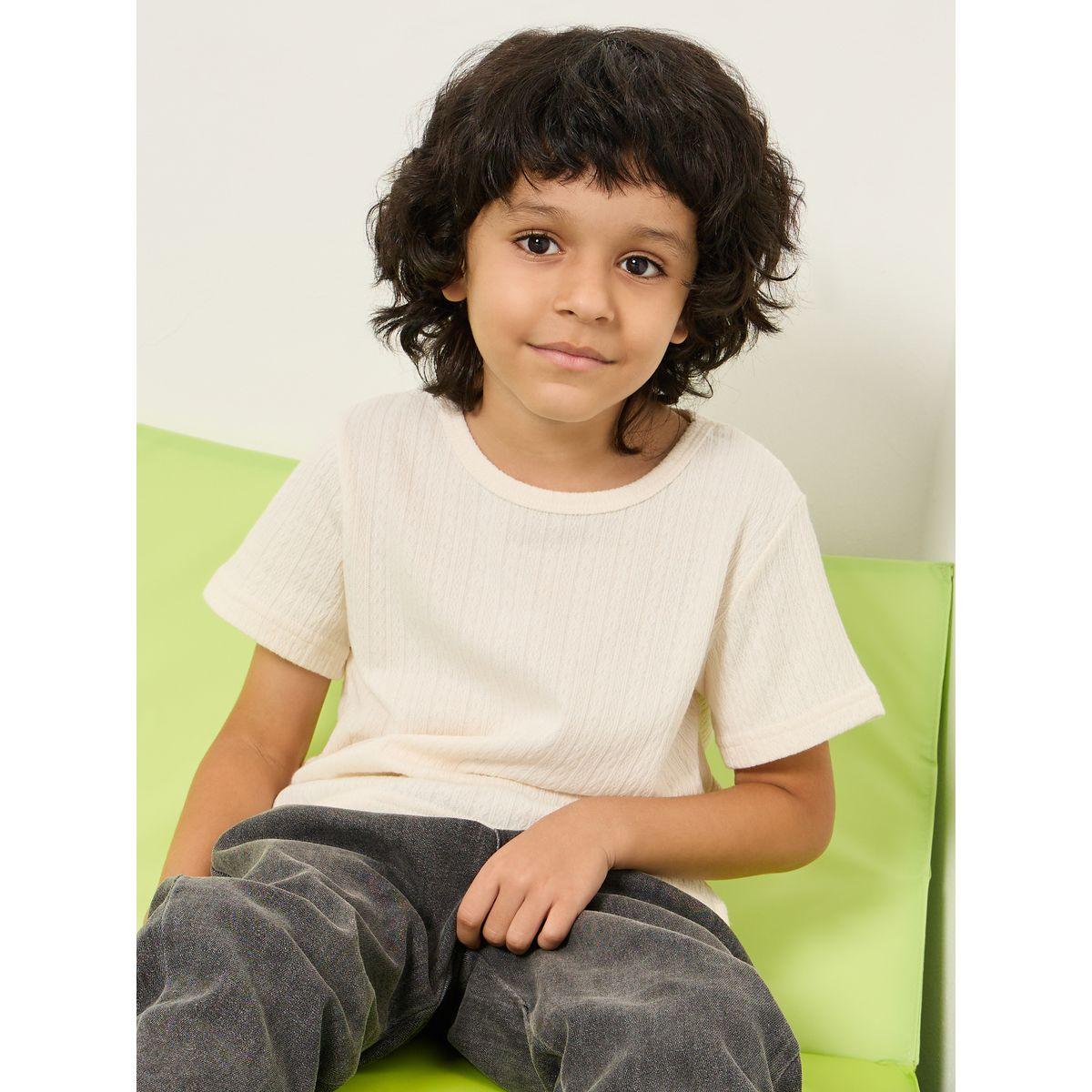 Styli Textured Round Neck T-Shirt-boys-clothing-tshirtsandpolos-image-1