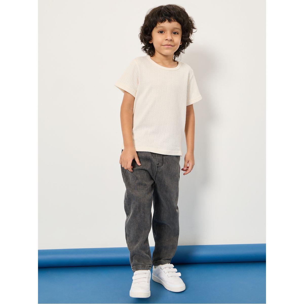 Styli Textured Round Neck T-Shirt-boys-clothing-tshirtsandpolos-image-3