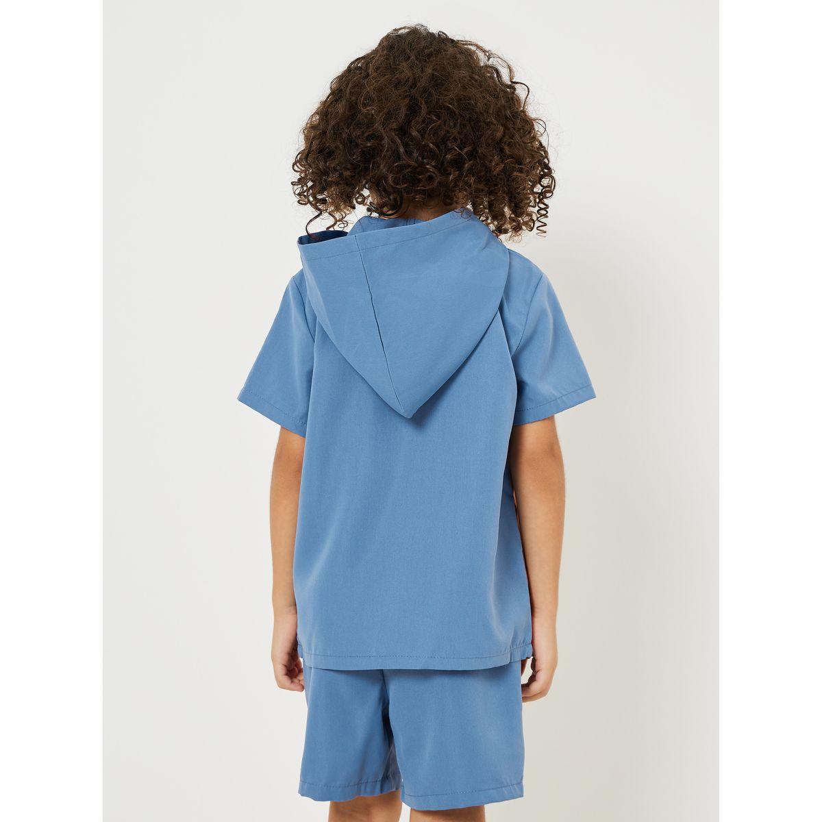 Styli Colorblock Hooded T-Shirt & Shorts Set-boys-clothing-setsandcoords-image-6