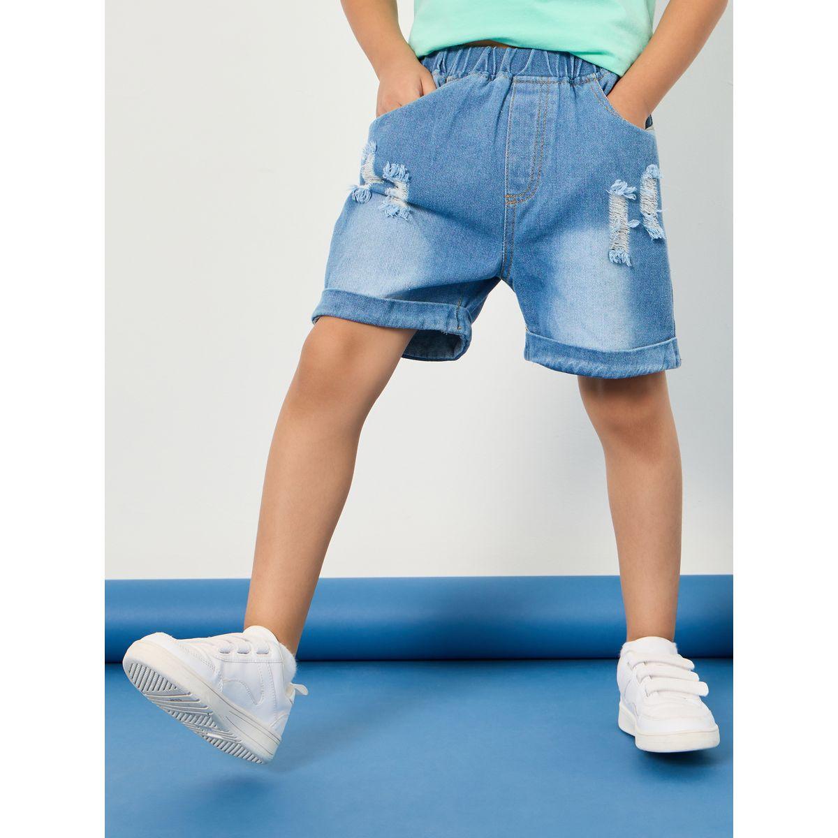 طقم من ( شورت دنيم + تيشيرت بولو )-boys-clothing-setsandcoords-image-4