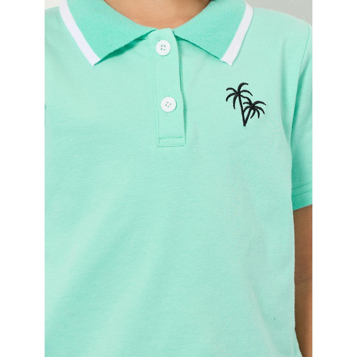 Styli Embroidered Polo T-Shirt & Denim Shorts Set-boys-clothing-setsandcoords-image-5