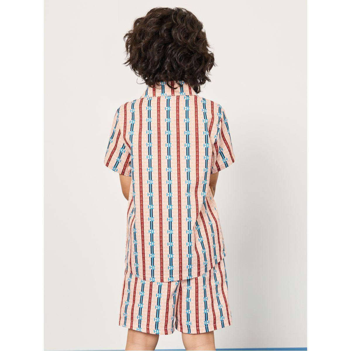 مجموعة من 3 ( شورت + تيشيرت + قميص )-boys-clothing-setsandcoords-image-7