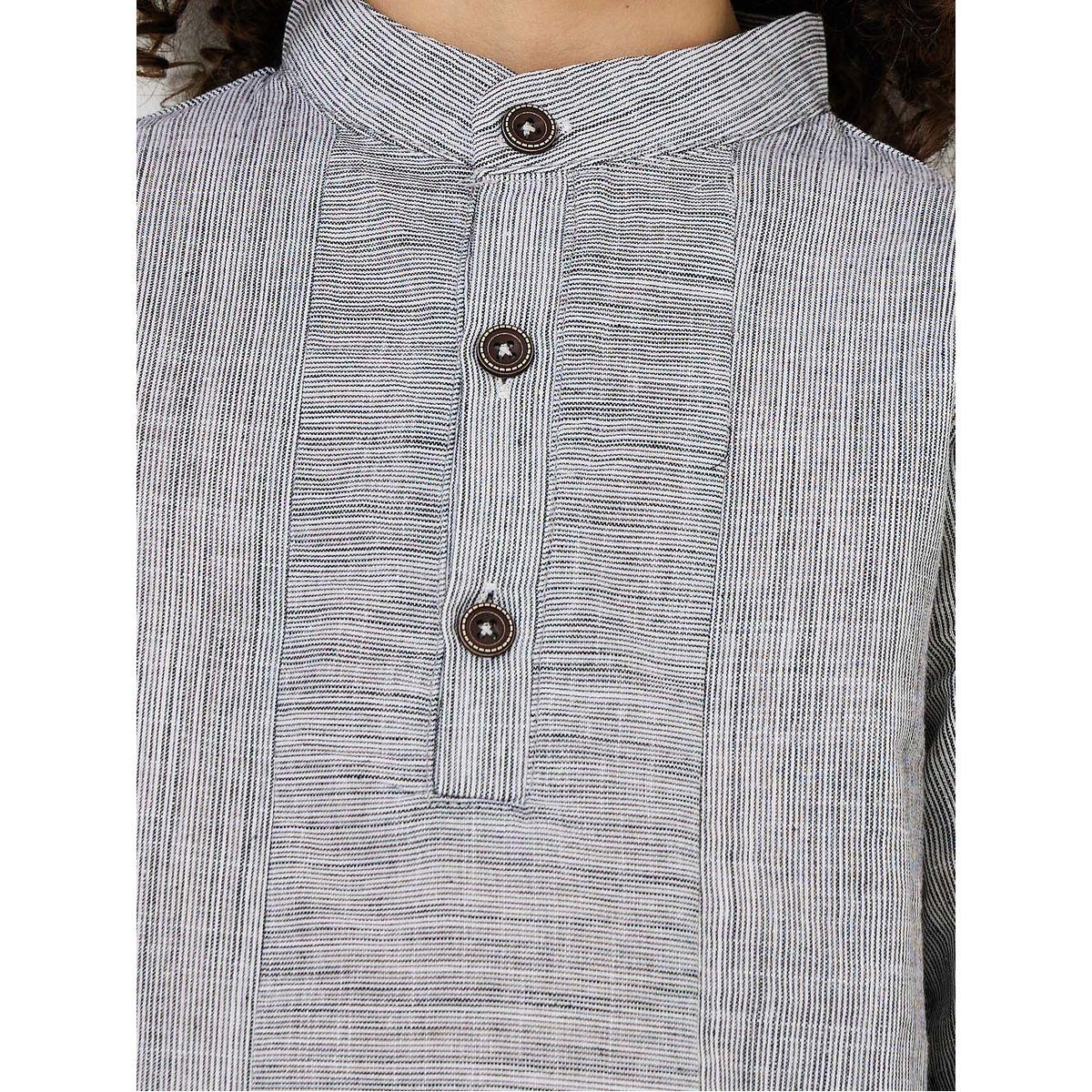 Styli Roll-Up Sleeve Button Front Shirt-boys-clothing-shirts-image-4
