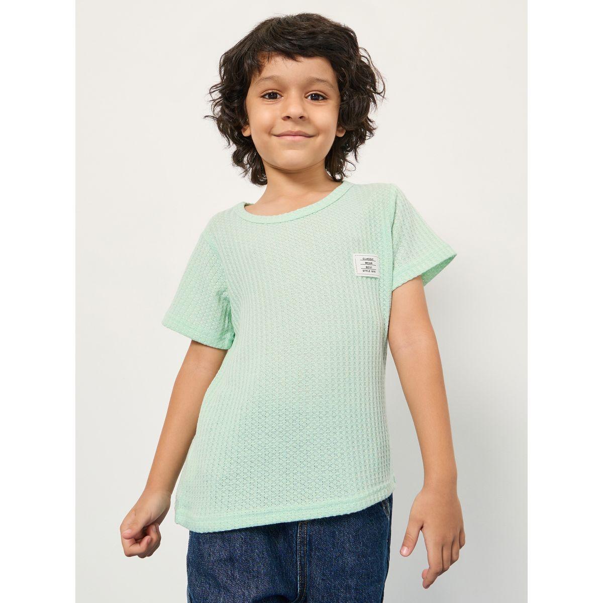 Styli Texture Knit Patch Detail T-Shirt-boys-clothing-tshirtsandpolos-image-2