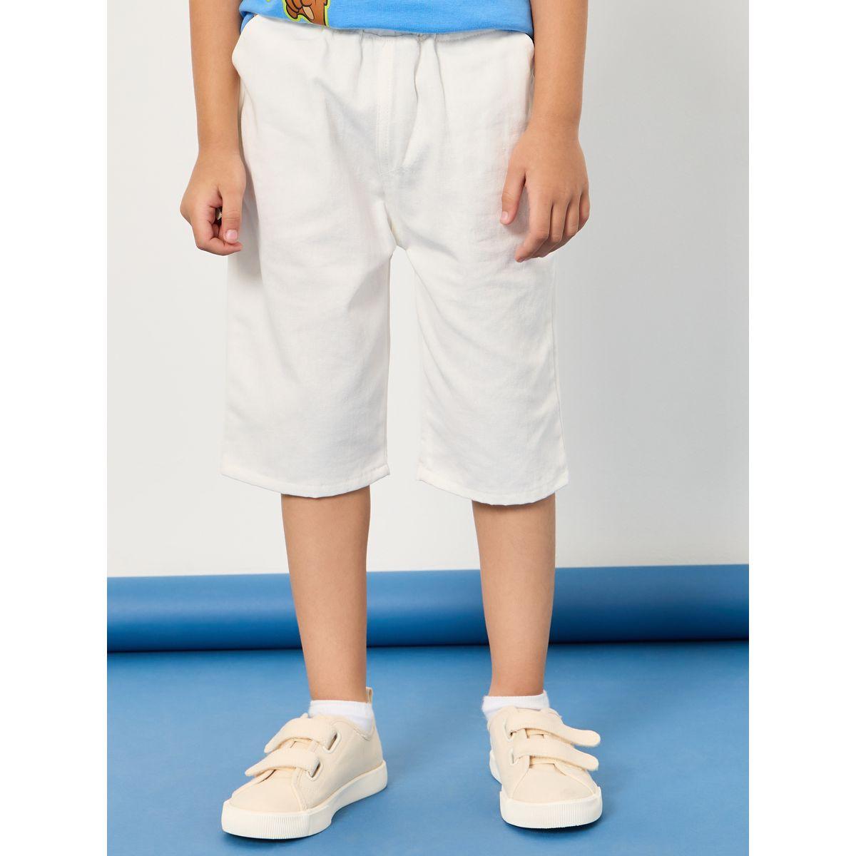Styli Solid Shorts with Side Pocket-boys-clothing-bottoms-shorts-image-1