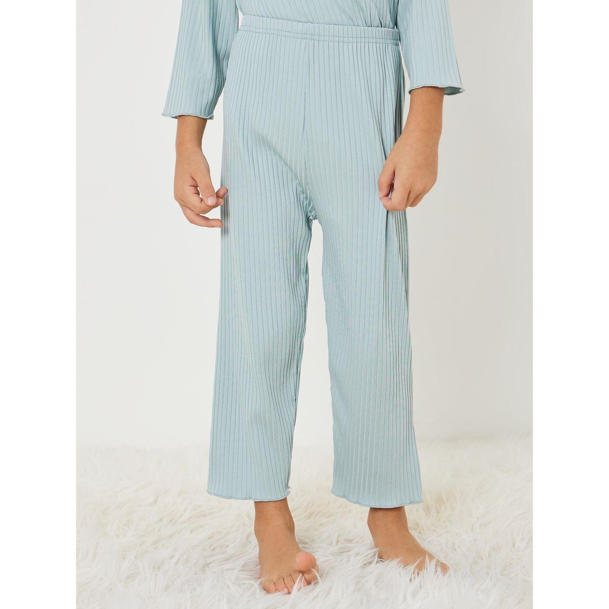 Styli Smile Print Ribbed T-Shirt & Pyjama Set -boys-clothing-nightwear-image-4