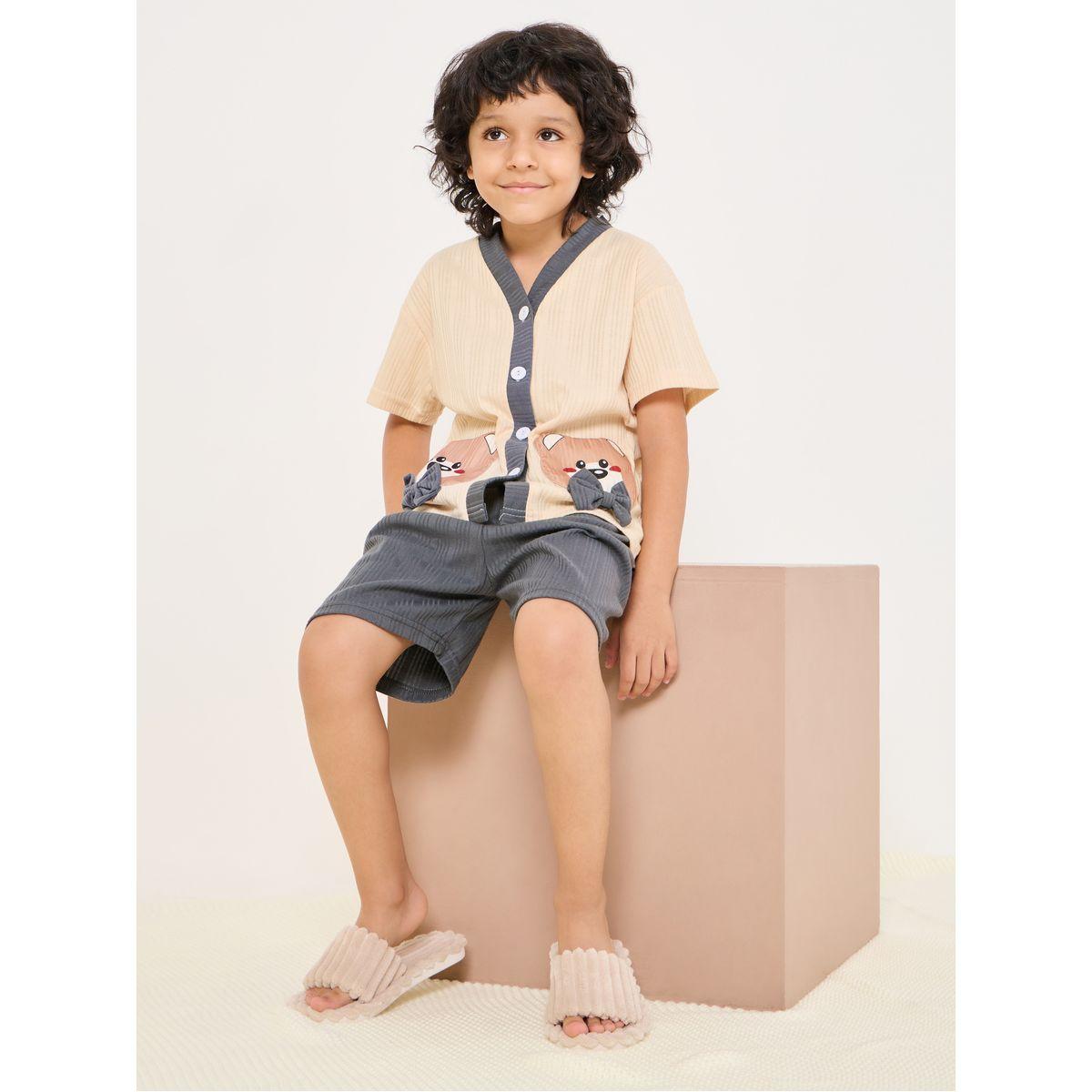 طقم من ( شورت + تيشيرت )-boys-clothing-nightwear-image-1