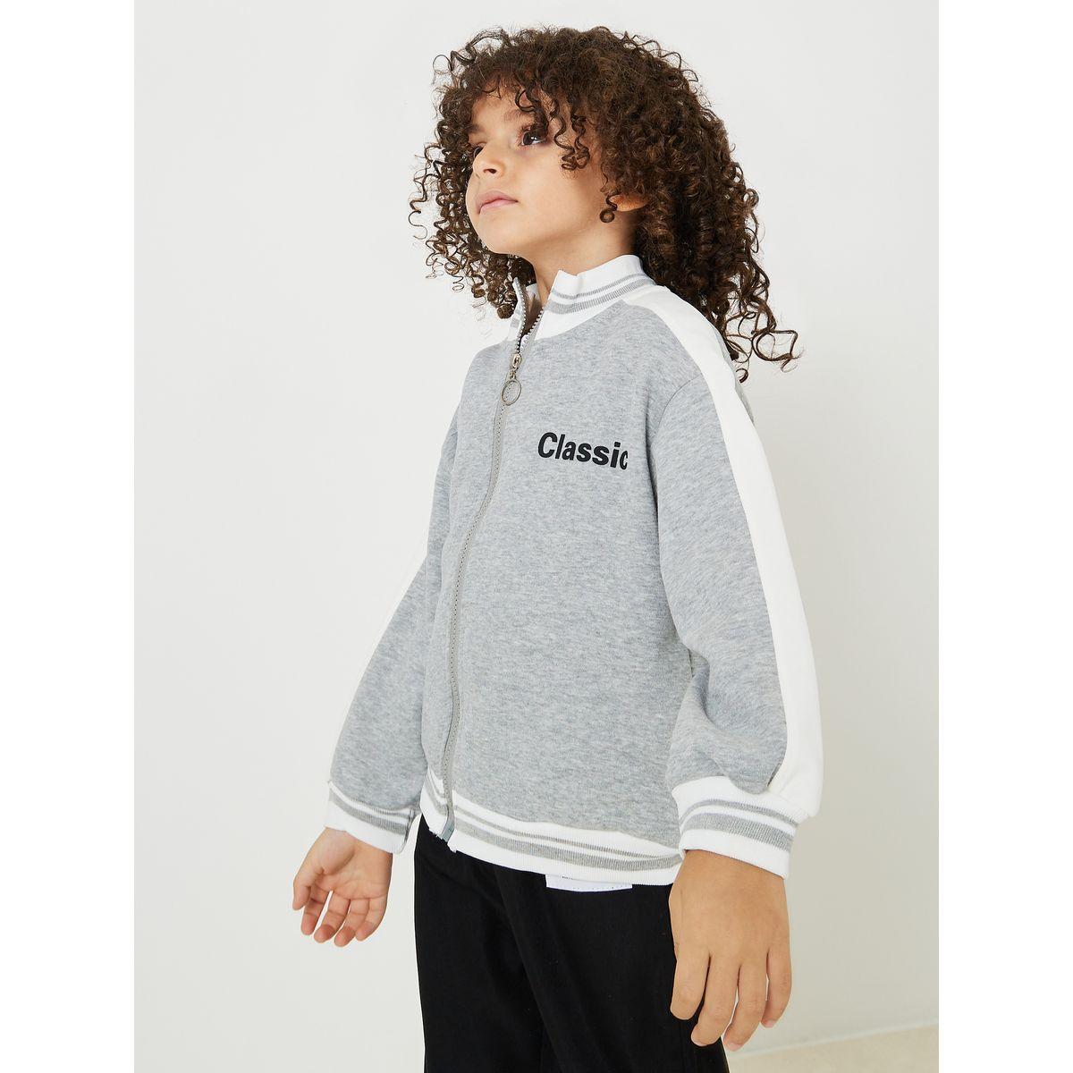 Styli Slogan Back Print Full Zip Jacket-boys-clothing-jacketsandcoats-image-3