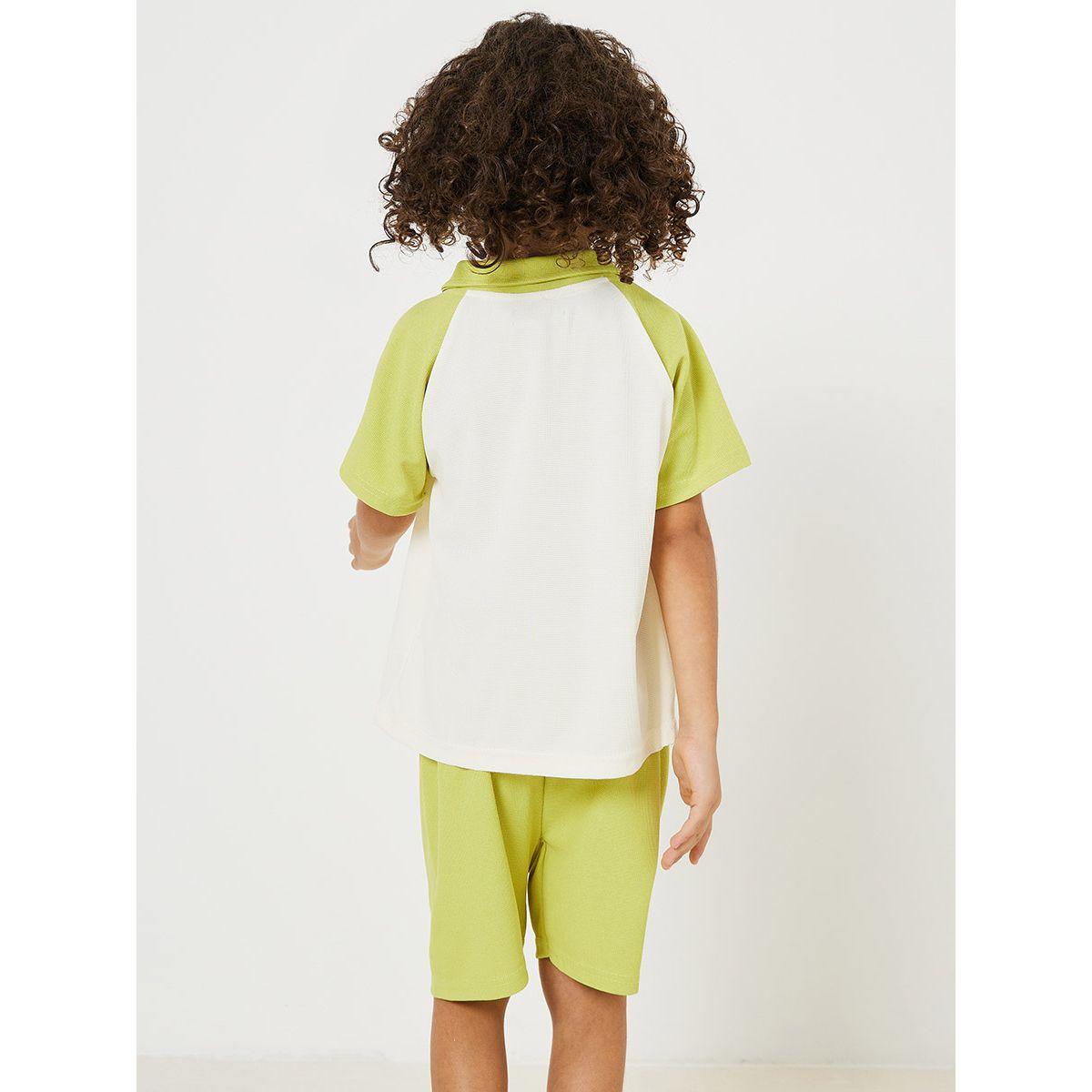 Styli Rabbit Graphic Polo T-Shirt & Shorts Set-boys-clothing-setsandcoords-image-5