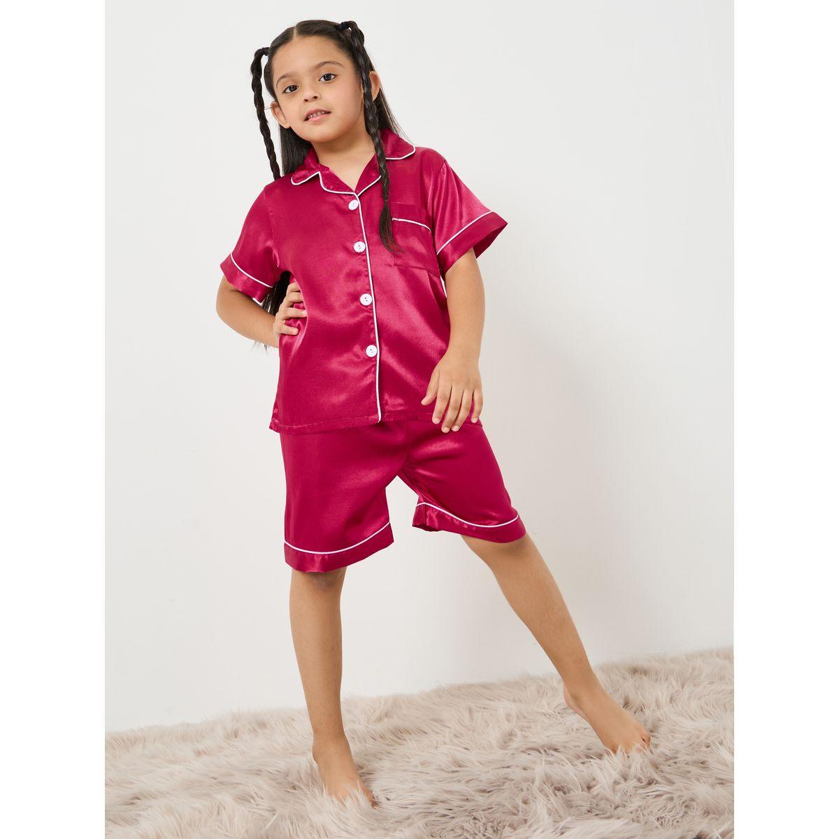 طقم من ( شورت + بلوزة )-girls-clothing-nightwear-image-2