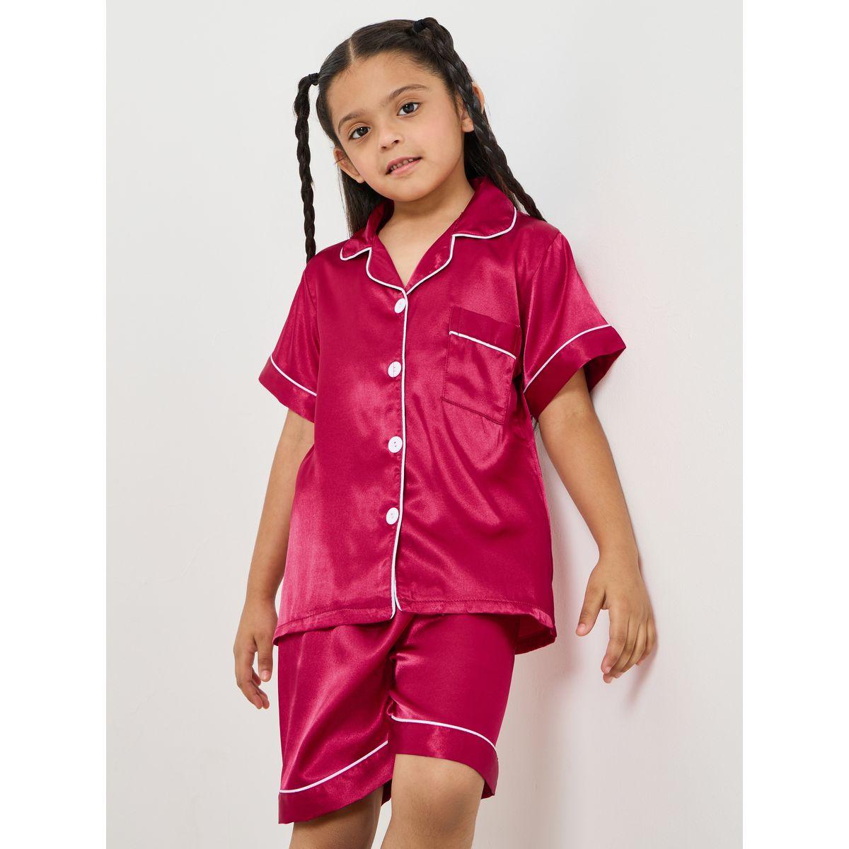 طقم من ( شورت + بلوزة )-girls-clothing-nightwear-image-3