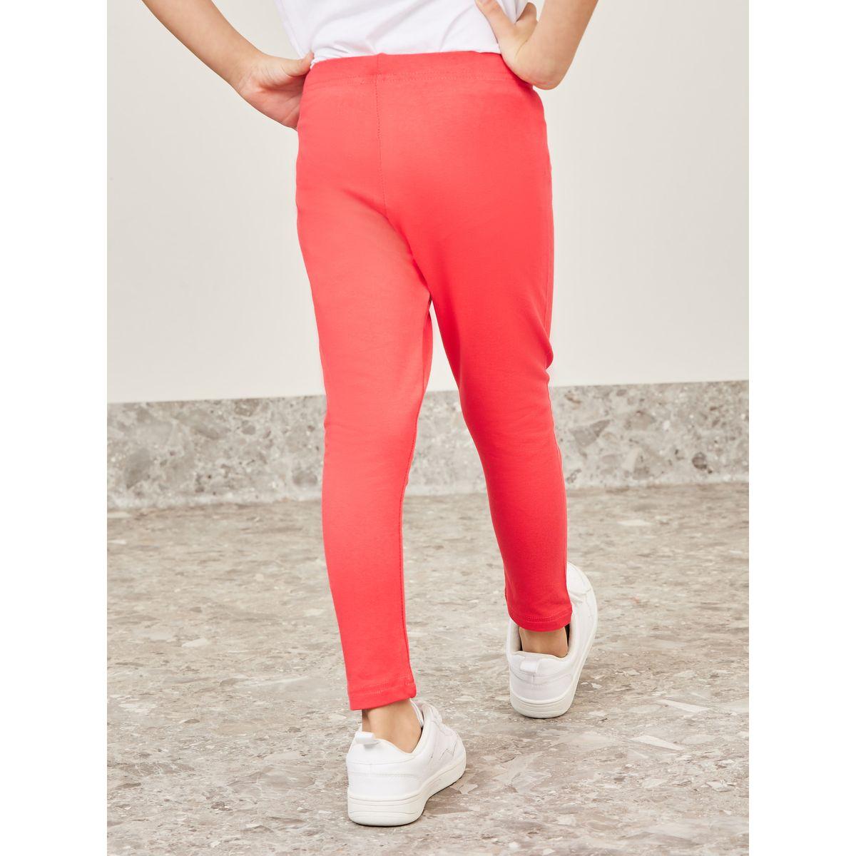 Styli Pack of 2 - Solid Cotton Leggings-girls-clothing-bottoms-leggings-image-6