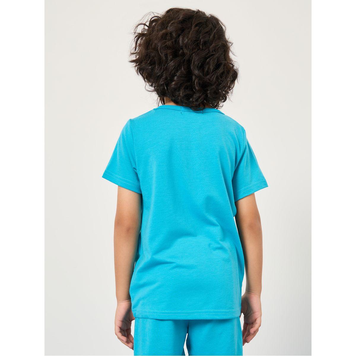 Styli Set of 3 - Solid Round Neck T-Shirt, Shorts & Bag-boys-clothing-setsandcoords-image-6