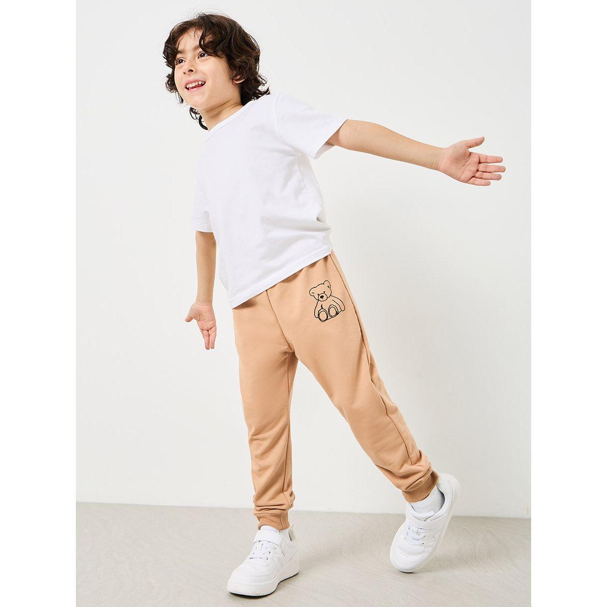 Styli Bear Graphic Print Joggers -boys-clothing-bottoms-joggersandtrackpants-image-1