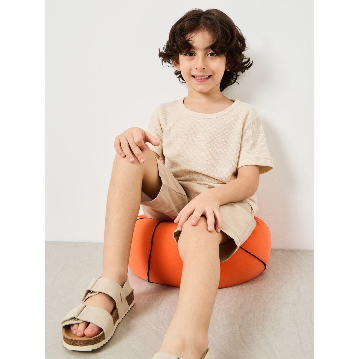 Styli Regular Fit Ribbed T-shirt -boys-clothing-tshirtsandpolos-image-1