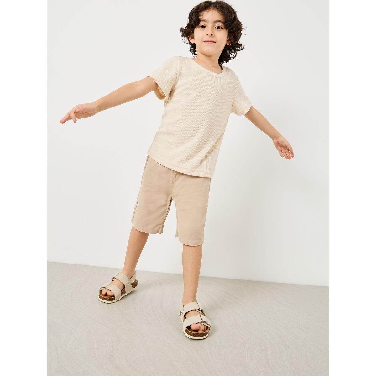Styli Regular Fit Ribbed T-shirt -boys-clothing-tshirtsandpolos-image-3