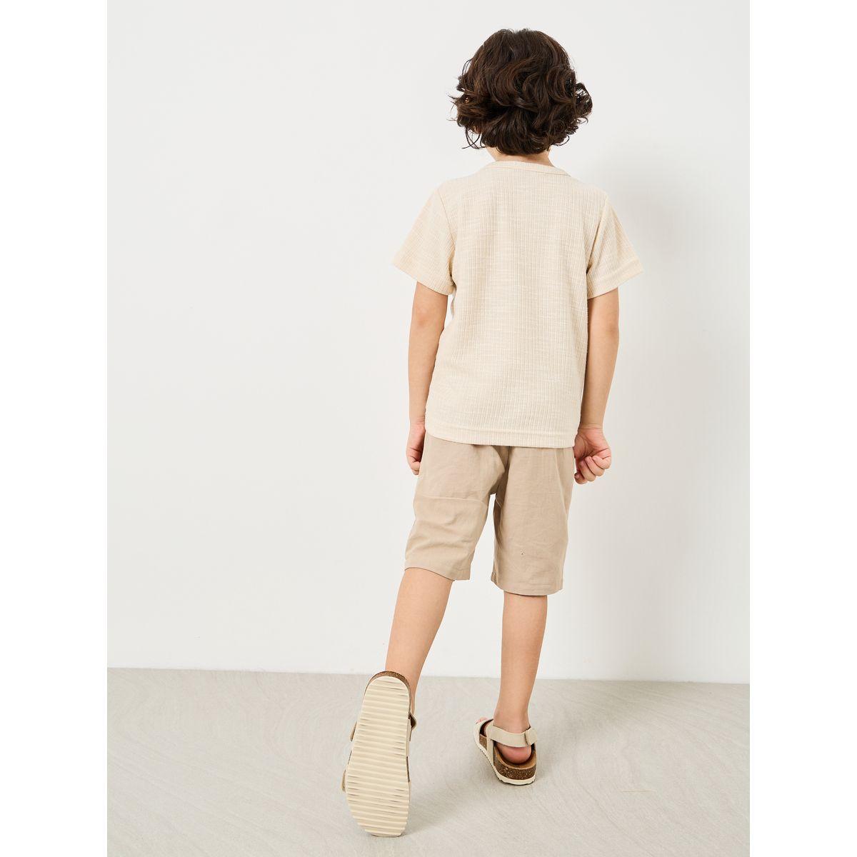 Styli Regular Fit Ribbed T-shirt -boys-clothing-tshirtsandpolos-image-5