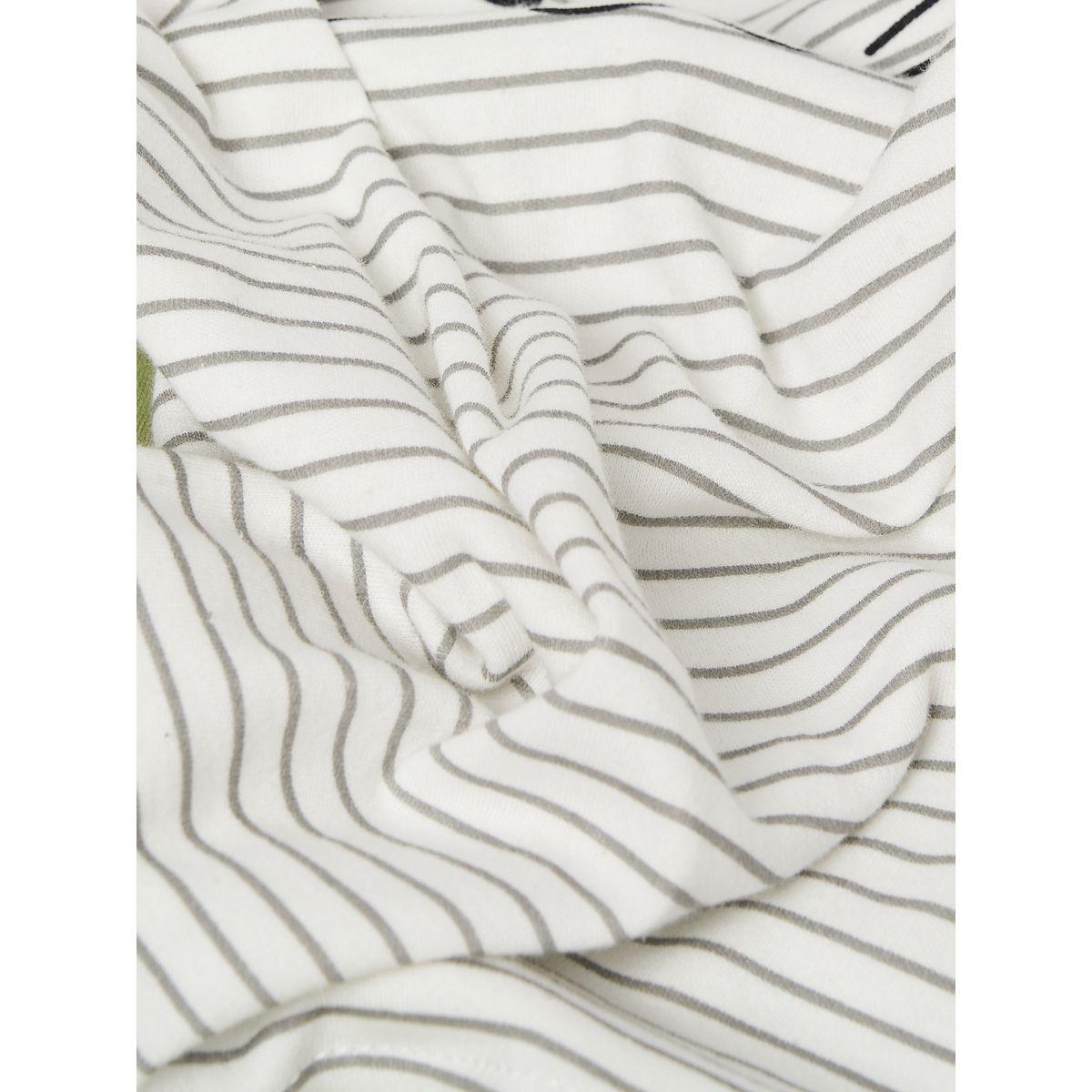 Styli Striped Cat Print & Pyjama Set-girls-clothing-nightwear-image-7