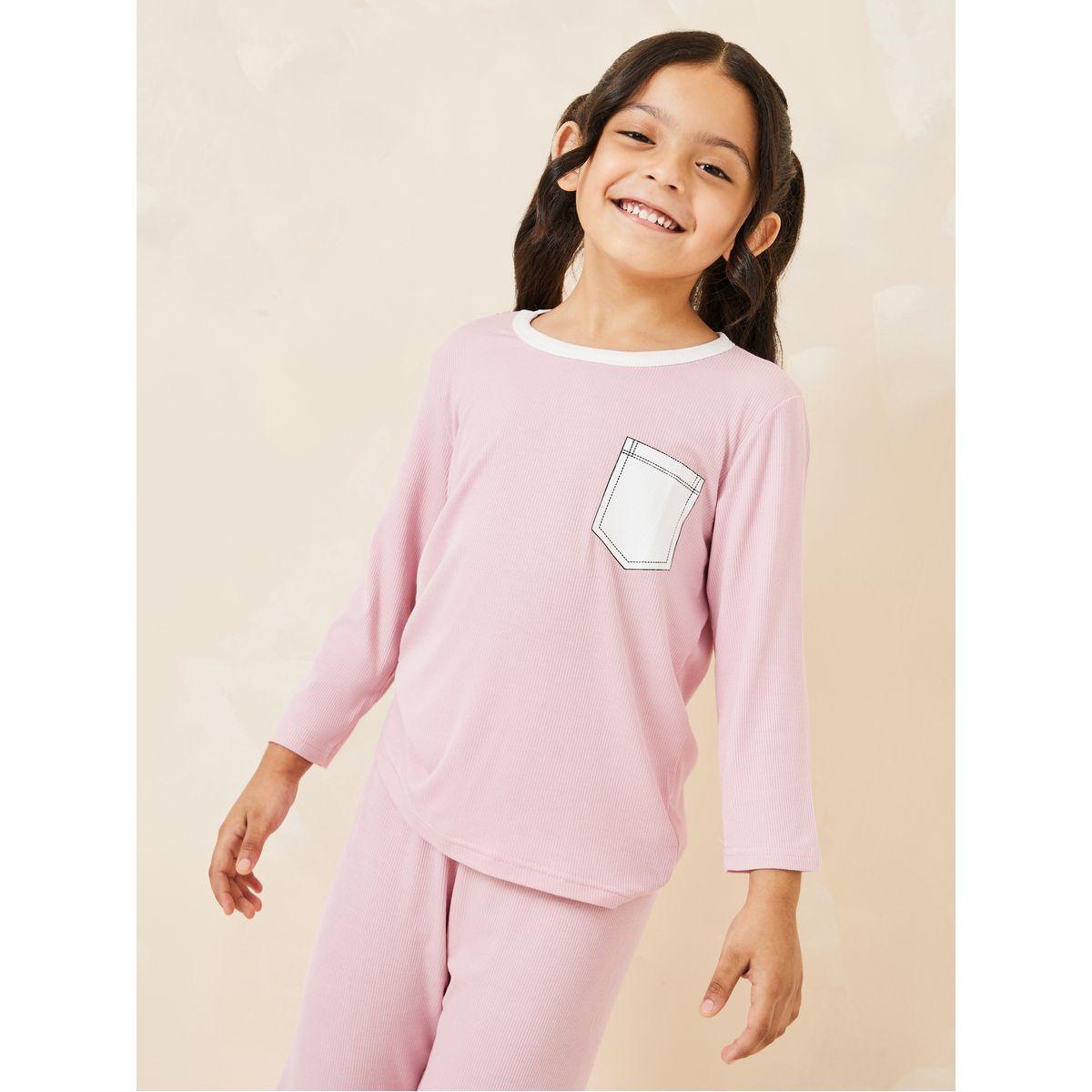 طقم بيجاما من ( بنطال + تيشيرت )-girls-clothing-nightwear-image-3