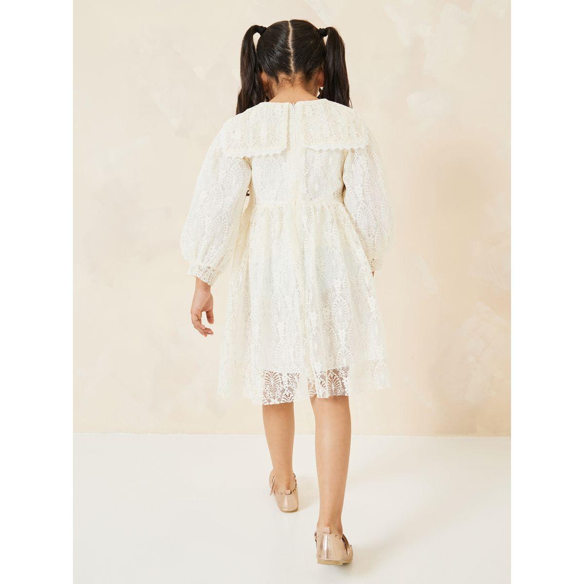 Styli Lace Embroidery Button Front Dress-girls-clothing-dressesandjumpsuits-image-4