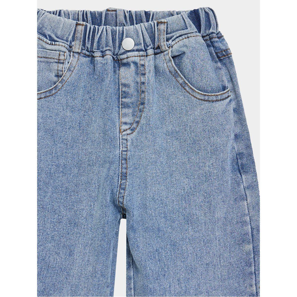 Styli Straight Leg Jeans With Elastic Waistband-girls-clothing-bottoms-jeansandjeggings-image-2