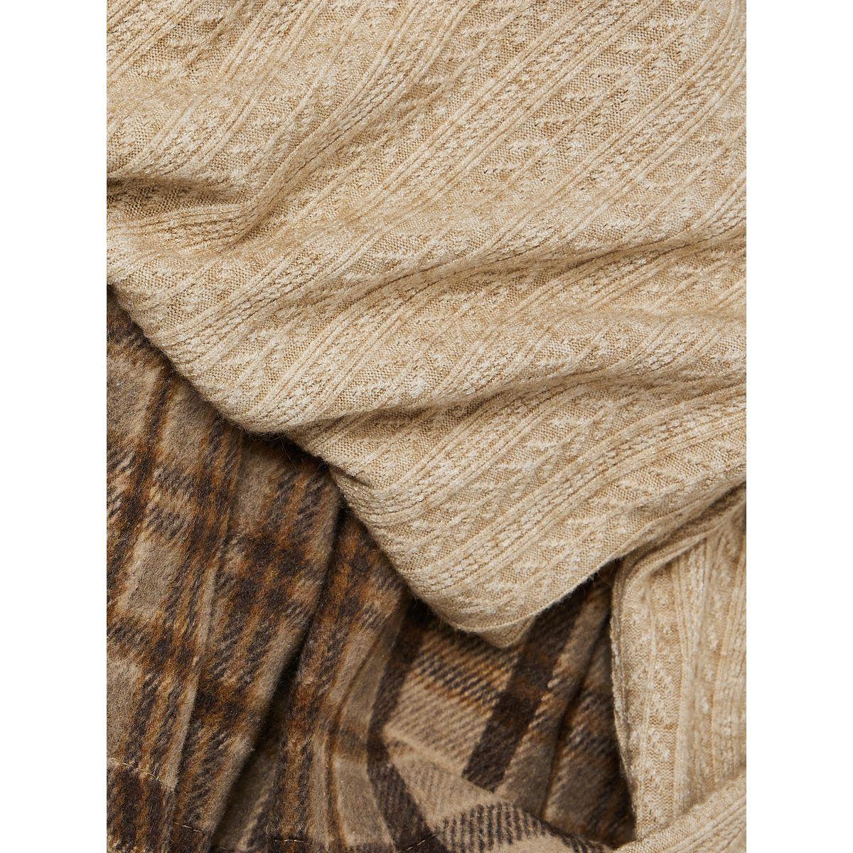 Styli Ribbed Ruffle Detail Top and Checkered Skirt Set-girls-clothing-setsandcoords-image-6