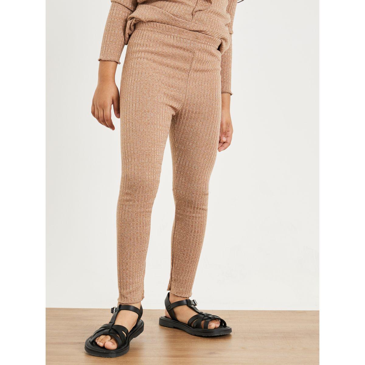 Styli Ribbed Ruffle Detail Top and Legging Set-girls-clothing-setsandcoords-image-3