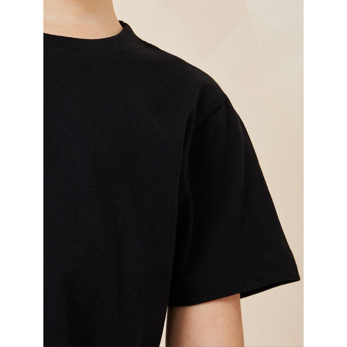 Styli Solid Cotton T-Shirt-boys-clothing-tshirtsandpolos-image-3