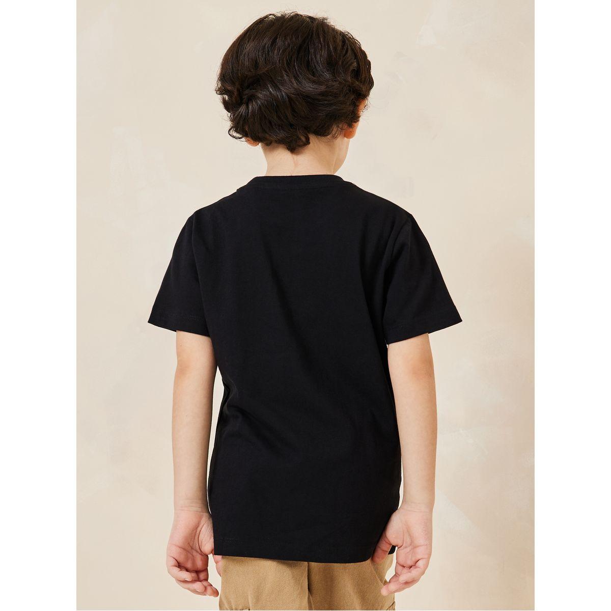 تيشيرت قطن سادة بأكمام قصيرة-boys-clothing-tshirtsandpolos-image-4