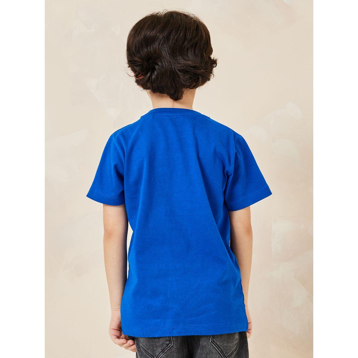 تيشيرت قطن سادة بأكمام قصيرة-boys-clothing-tshirtsandpolos-image-9