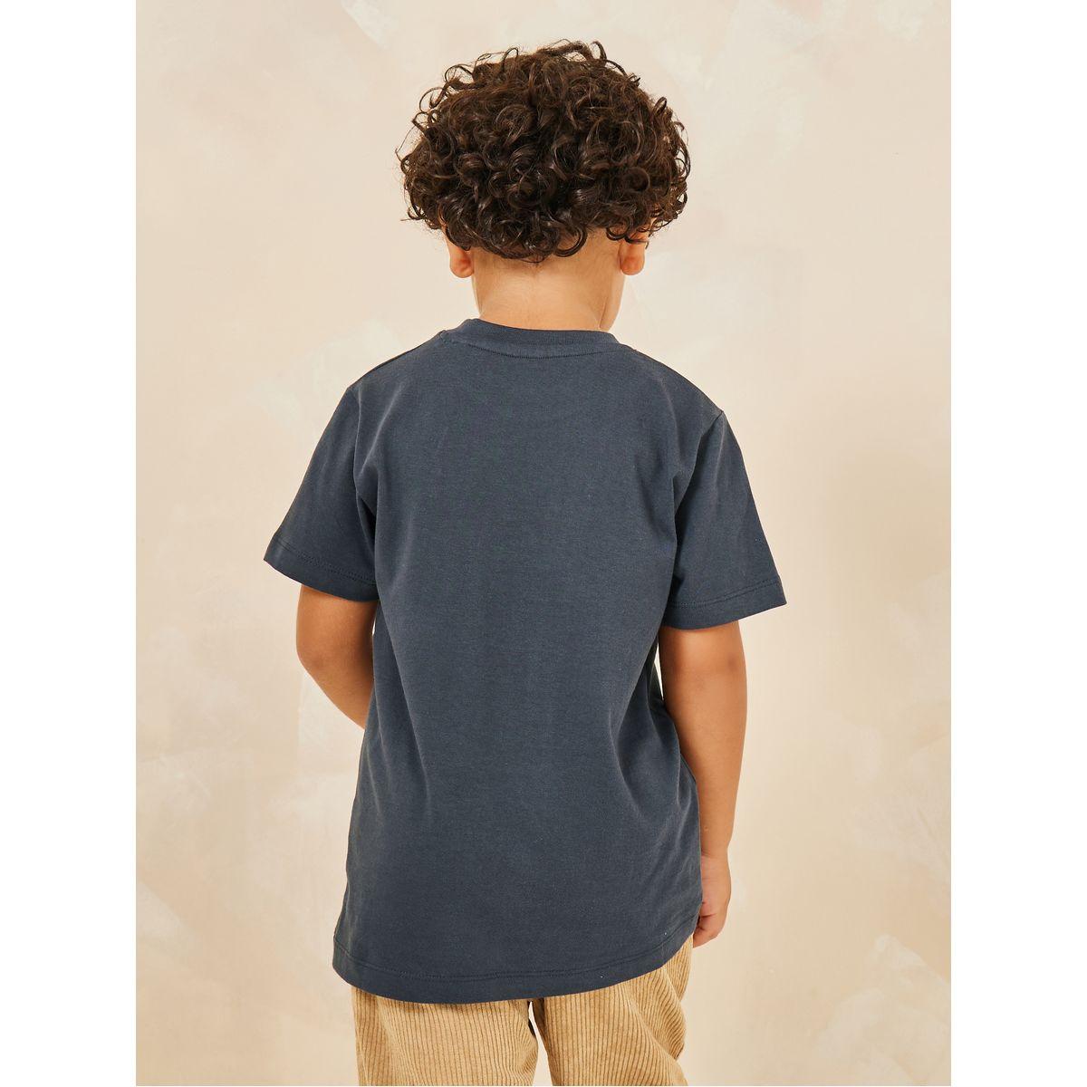 تيشيرت قطن سادة بأكمام قصيرة-boys-clothing-tshirtsandpolos-image-14