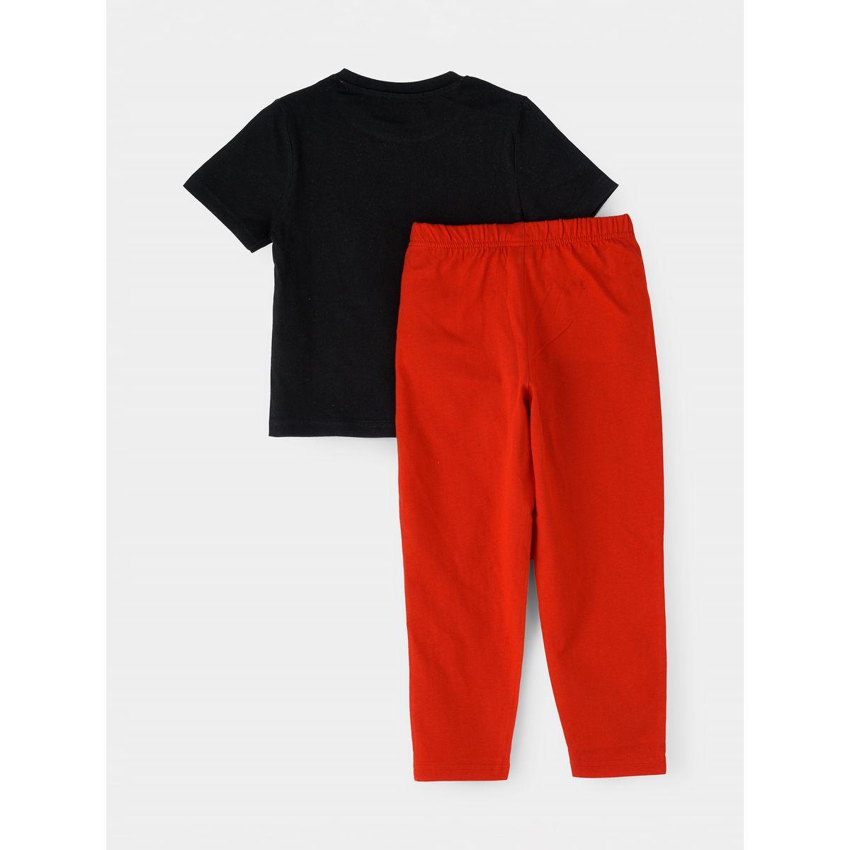 URBAN HAUL X Styli Marvel Spider Man Junior T-Shirt & Pyjama Set-boys-clothing-nightwear-image-2