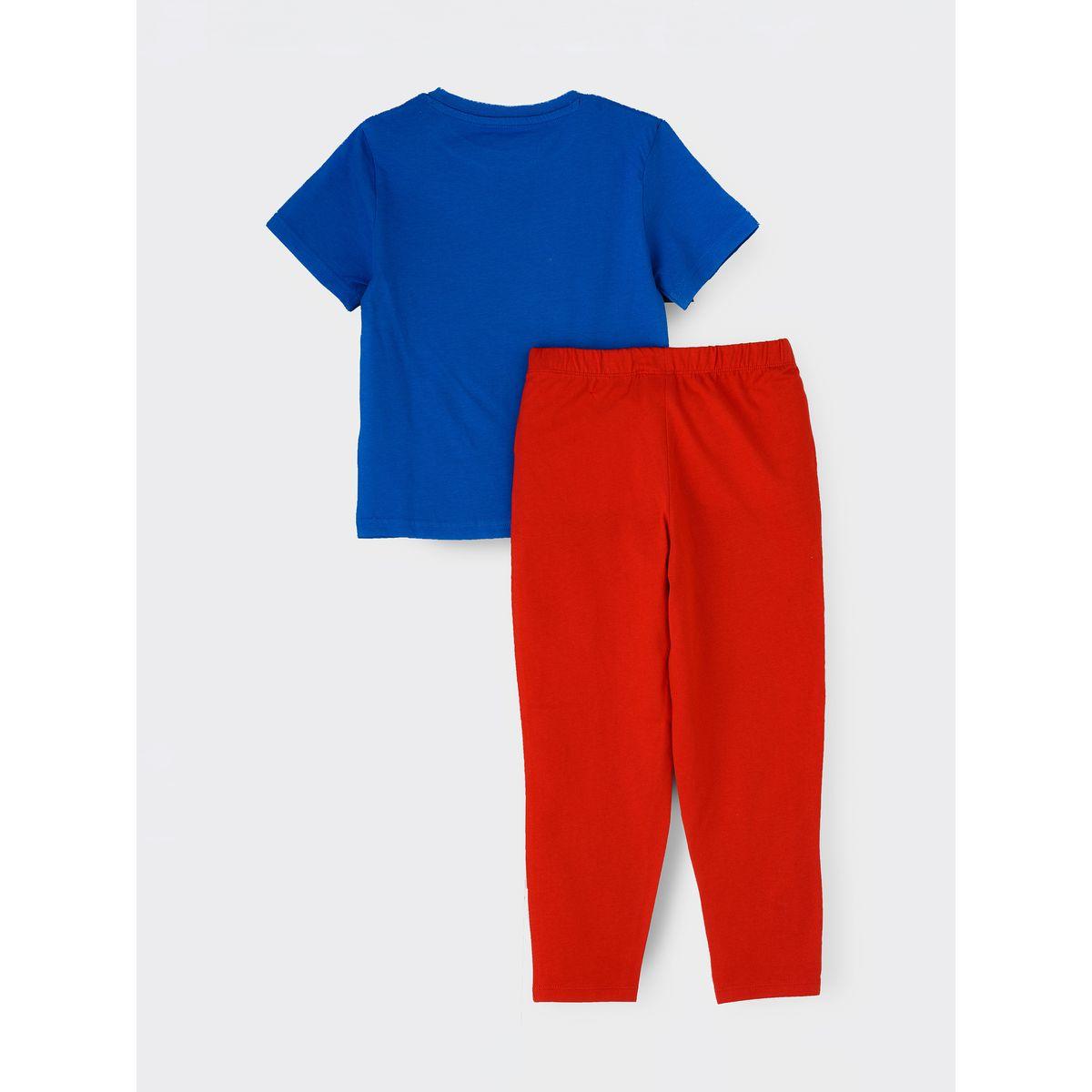 URBAN HAUL X Styli Marvel Spider Man Junior T-Shirt & Pyjama Set-boys-clothing-nightwear-image-2