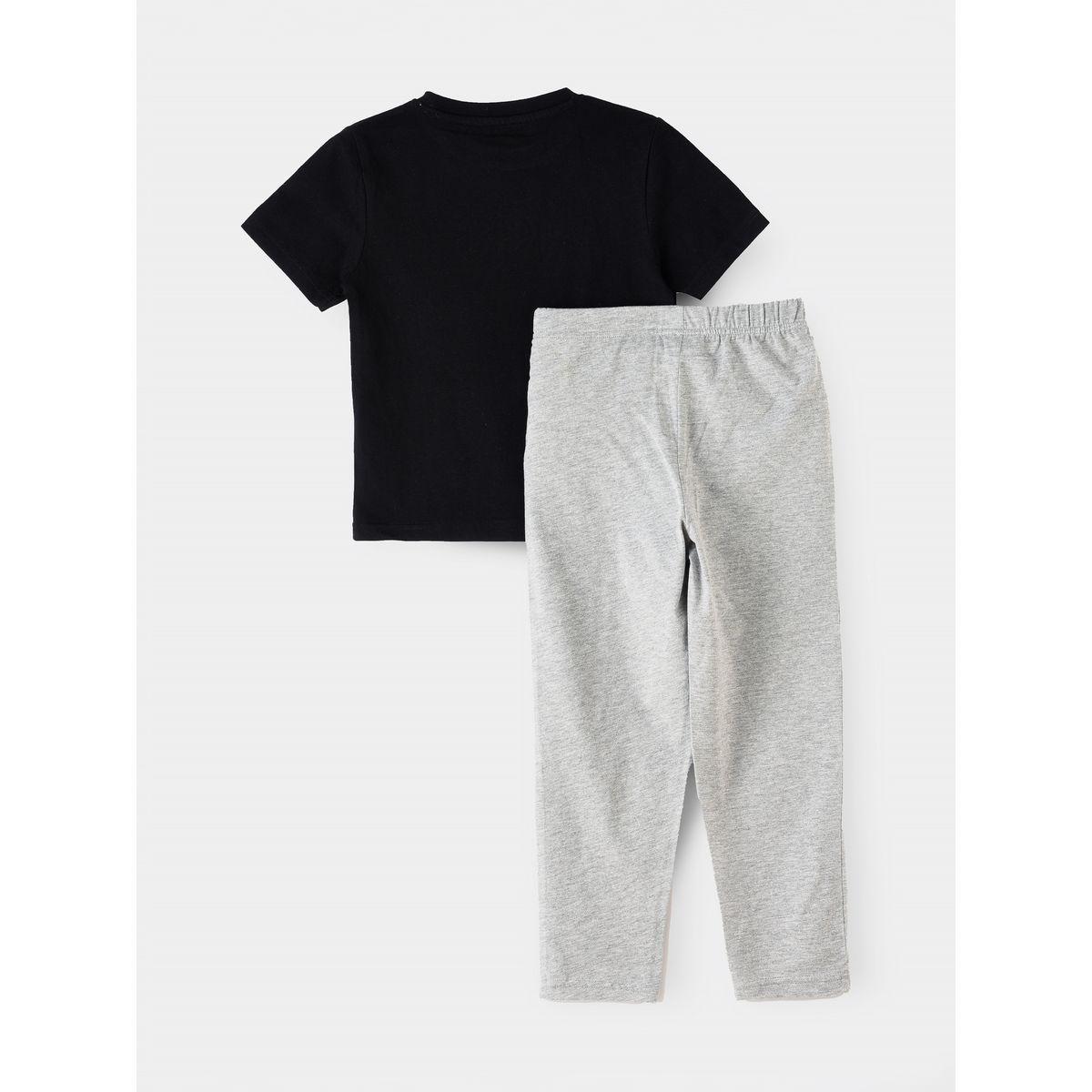 URBAN HAUL X Styli Disney Mickey Mouse Junior T-Shirt & Pyjama Set-boys-clothing-nightwear-image-2