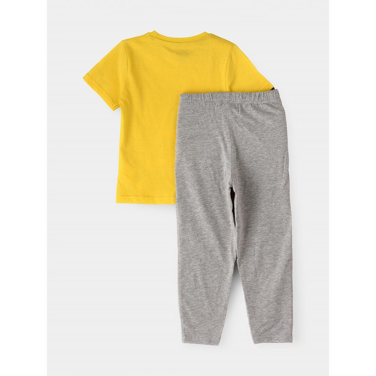 URBAN HAUL X Styli Disney Mickey & Friends Junior T-Shirt & Pyjama Set-boys-clothing-nightwear-image-2