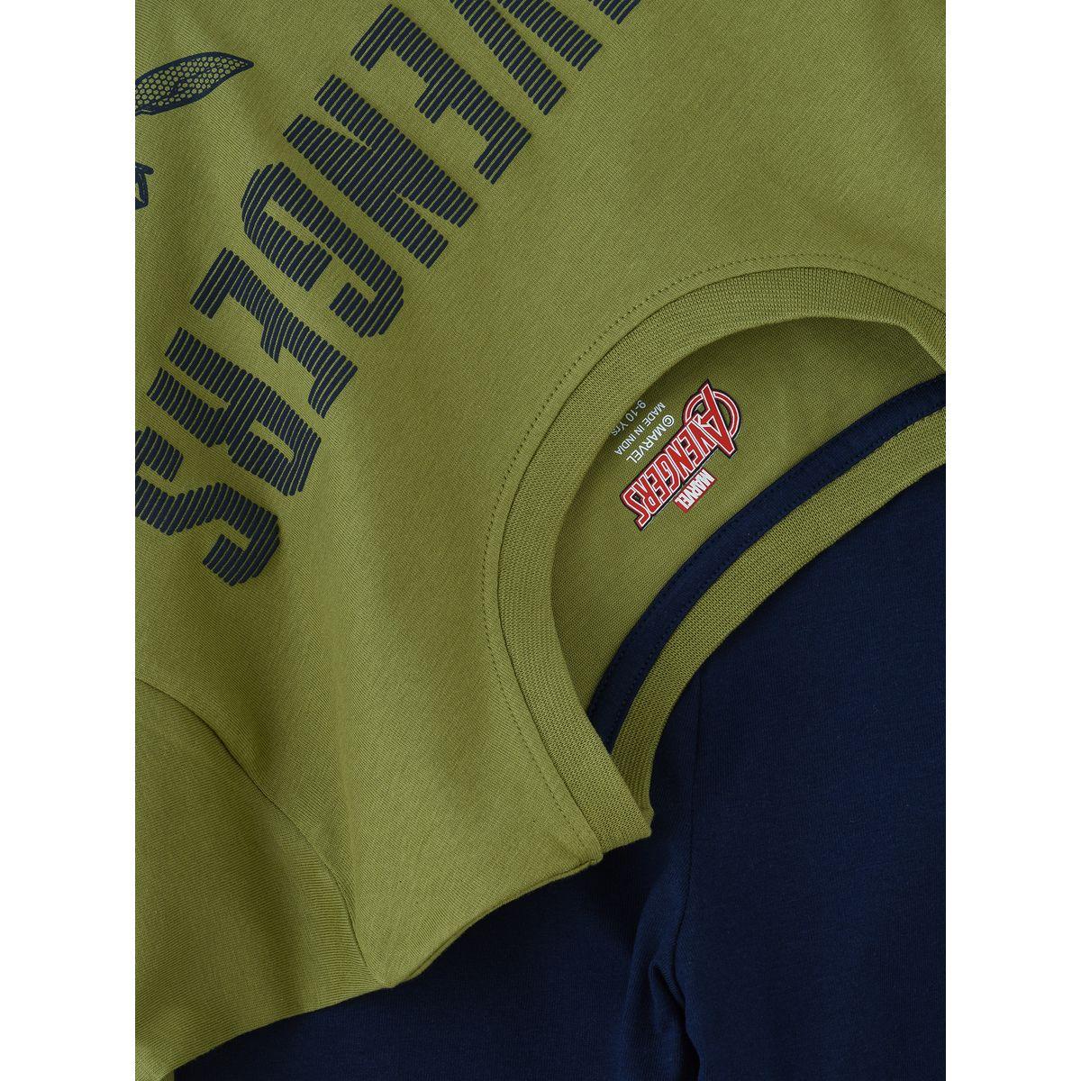 URBAN HAUL X Styli Marvel Avengers Senior T-Shirt & Pyjama Set-boys-clothing-nightwear-image-3