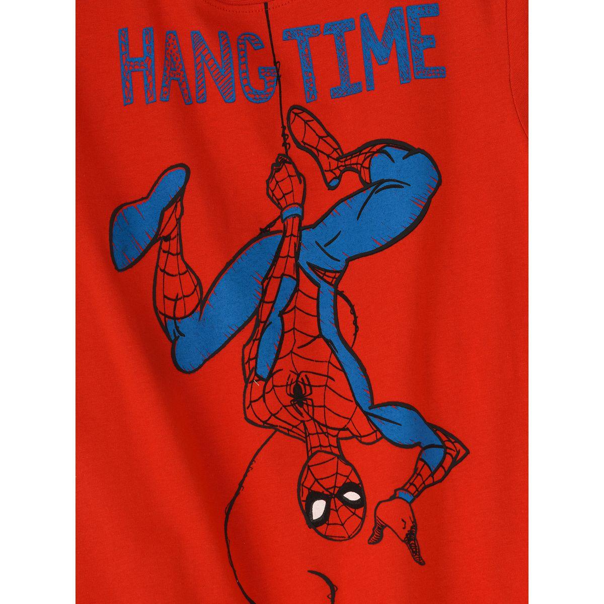 URBAN HAUL X Styli Marvel Spider Man Senior T-Shirt & Pyjama Set-boys-clothing-nightwear-image-3