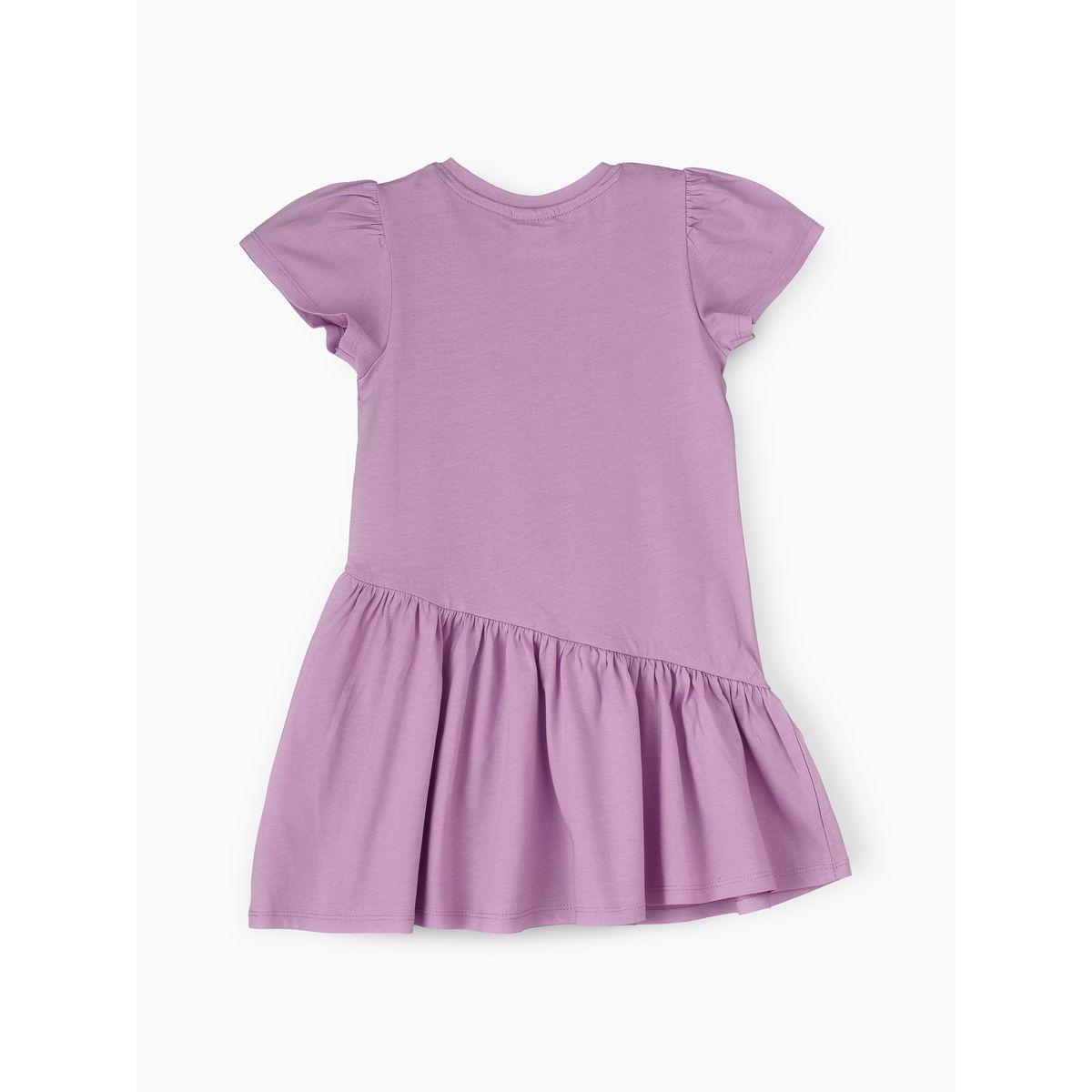 URBAN HAUL X Styli Disney Daisy Duck Print A- Line Short Sleeve Dress-girls-clothing-dressesandjumpsuits-image-2