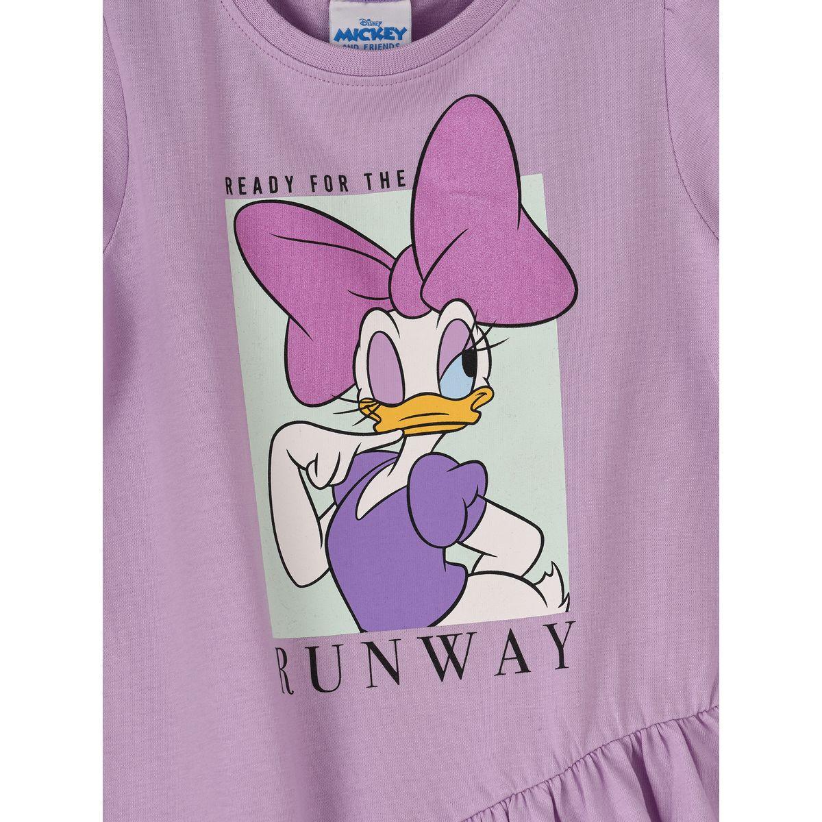 URBAN HAUL X Styli Disney Daisy Duck Print A- Line Short Sleeve Dress-girls-clothing-dressesandjumpsuits-image-3