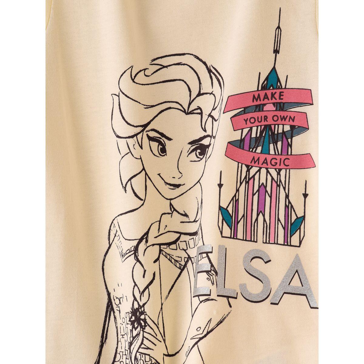 URBAN HAUL X Styli Disney Frozen Print T-Shirt & Pyjama Set-girls-clothing-nightwear-image-3