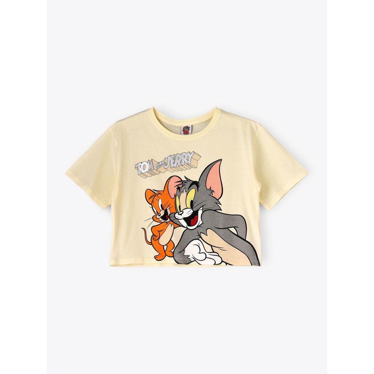 URBAN HAUL X Styli Warner Bros Tom & Jerry Print Boxy T-Shirt-girls-clothing-tshirts-image-1