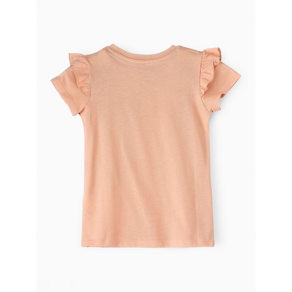 URBAN HAUL X Styli Disney Frozen Print Ruffle Sleeve Top-girls-clothing-tshirts-image-2