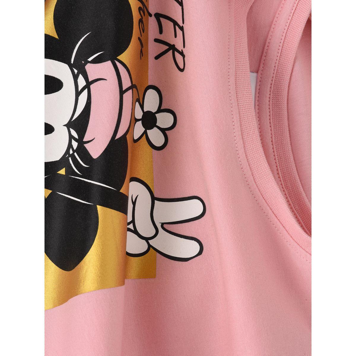 تيشيرت مطبع بطبعة ميكي ماوس أوربان هُول × ستايلي-girls-clothing-tshirts-image-4