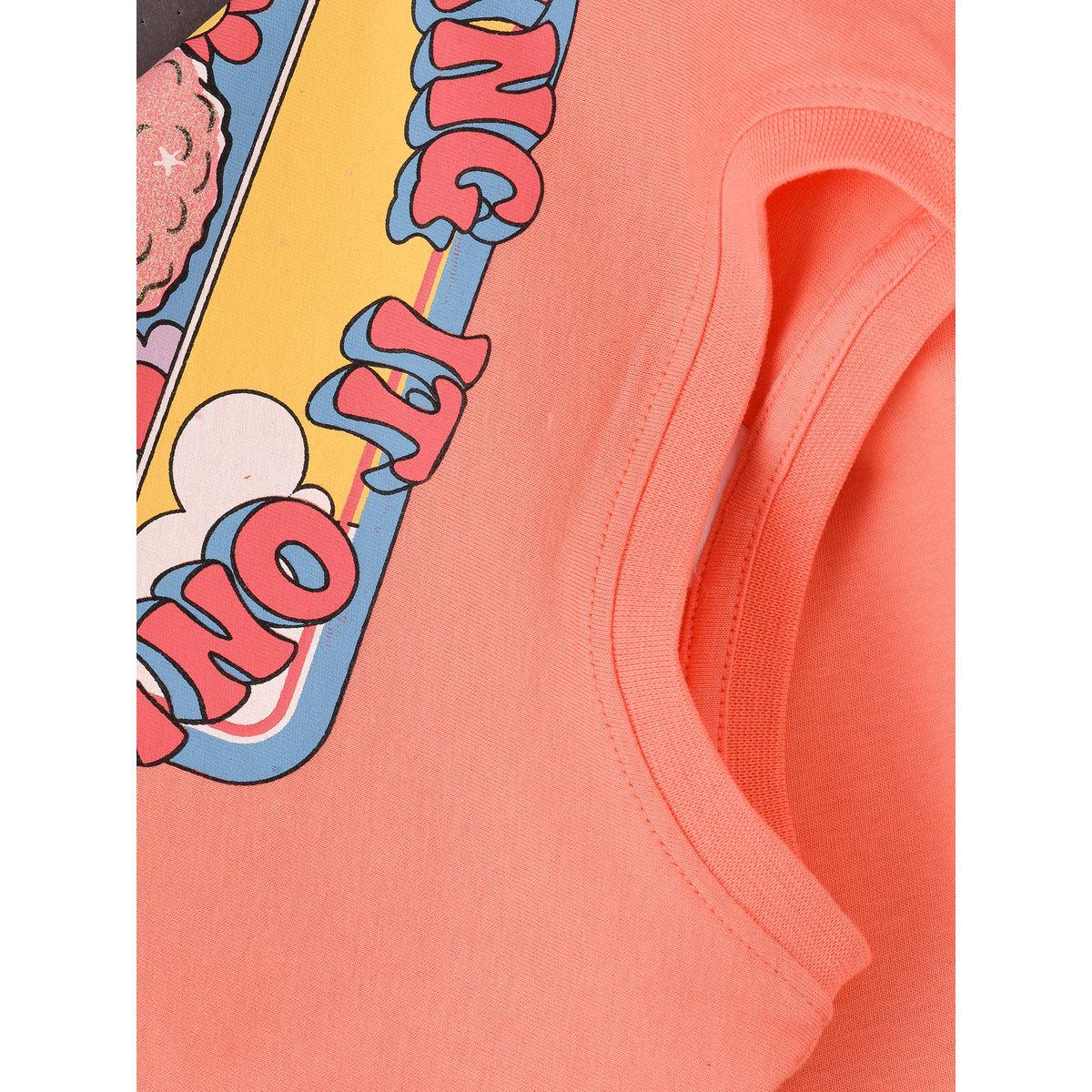 تيشيرت مطبع بطبعة جرافيك أوربان هُول × ستايلي-girls-clothing-tshirts-image-4