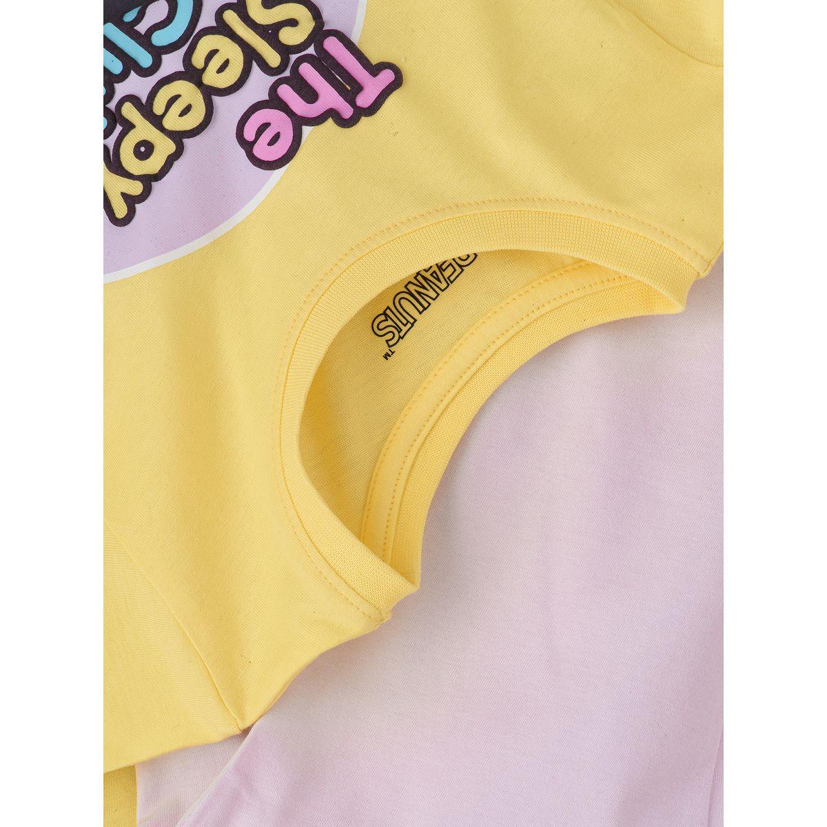 URBAN HAUL X Styli Peanuts Snoopy T-shirt & Pyjama Set-boys-clothing-nightwear-image-3