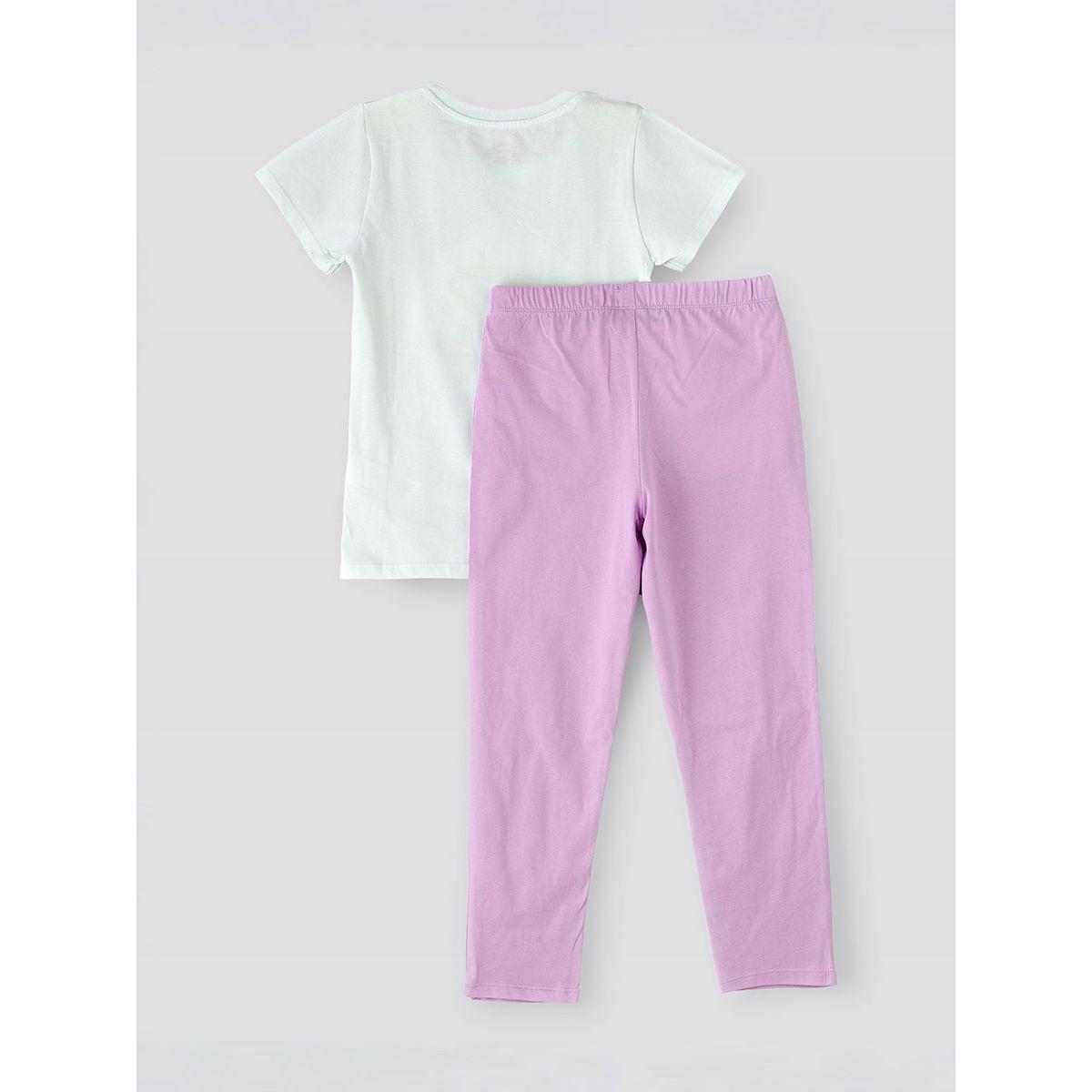 URBAN HAUL X Styli Disney Princess Senior T-Shirt & Pyjama Set-girls-clothing-nightwear-image-2